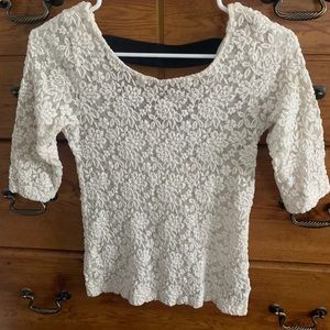 Forever 21 Sheer Lace Top